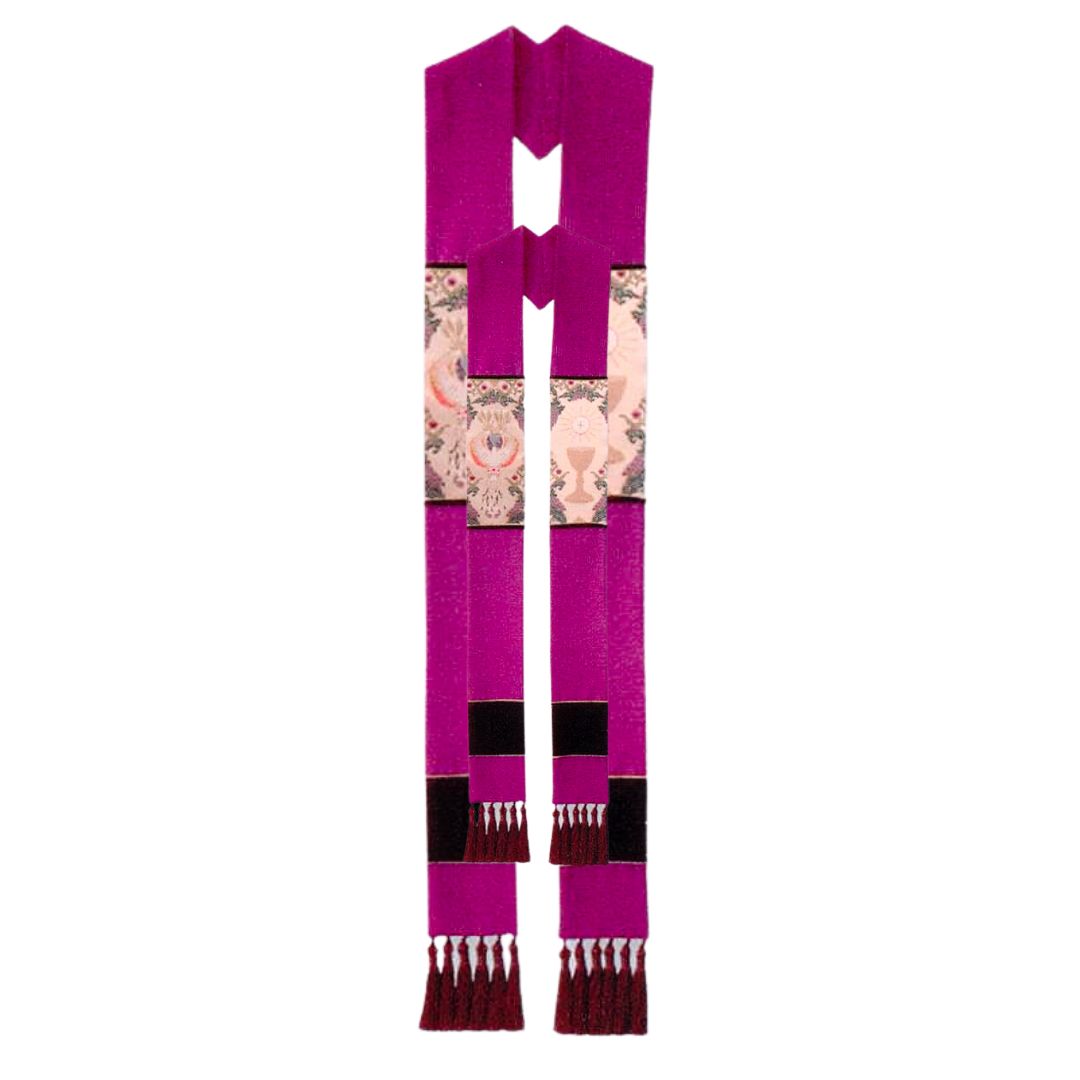 Purple Overlay Stole, Tapestry & Tassels, Theological Threads #077187A7V