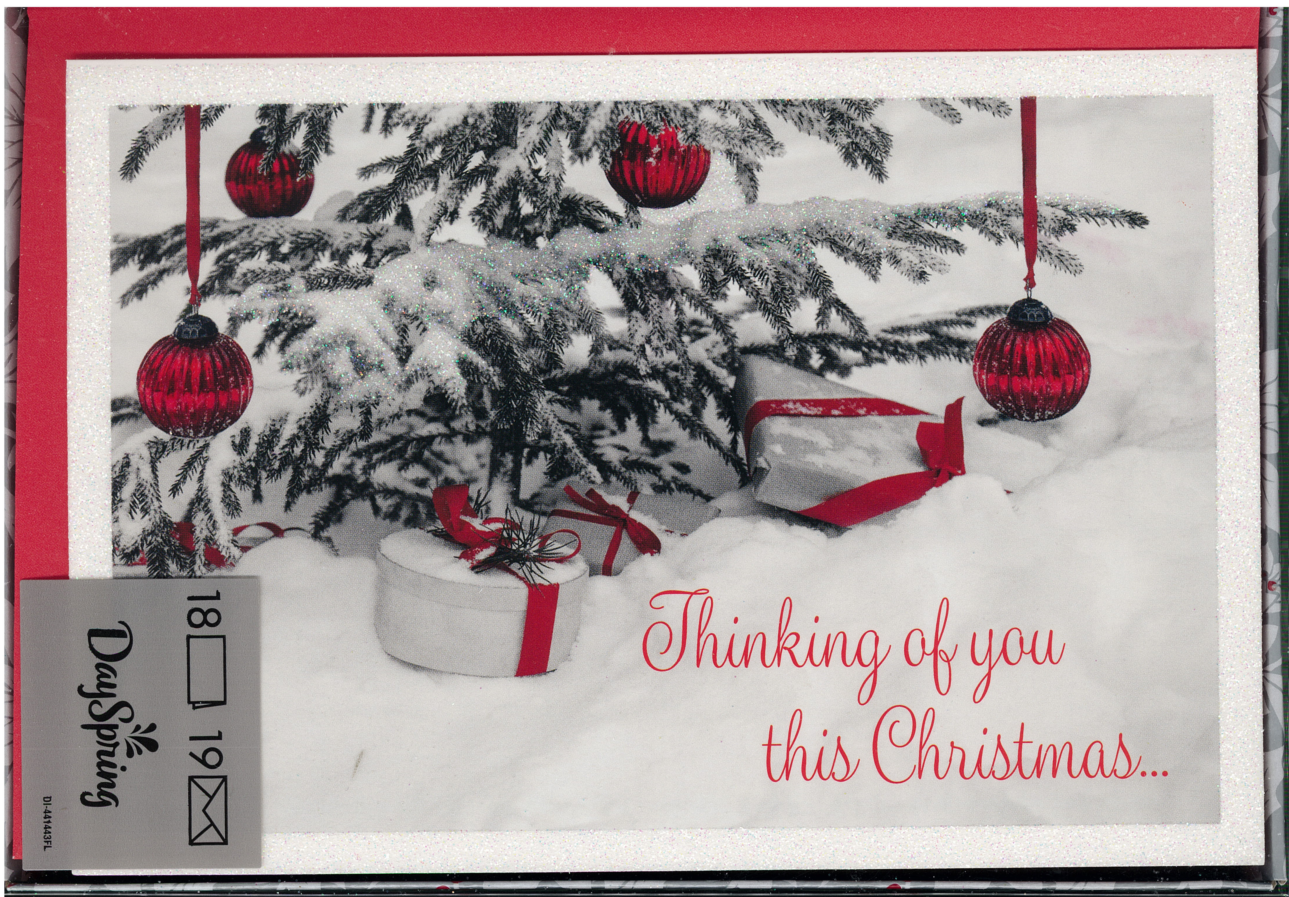 Thinking of You Boxed Christmas Cards 217-J3377 includes 18 cards and envelopes