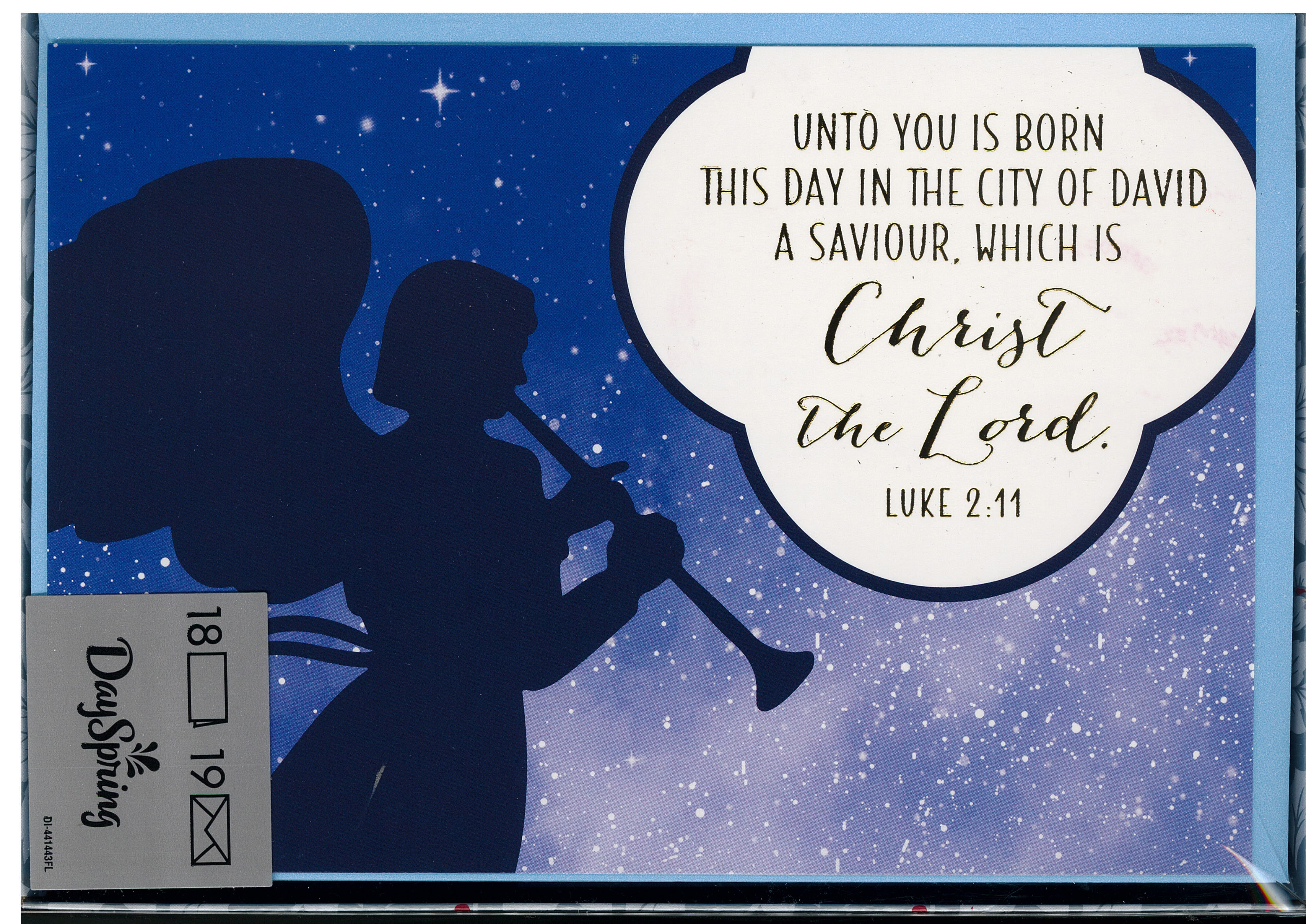 Unto You Is Born Boxed Christmas Cards 217-J3373 includes 18 cards and envelopes
