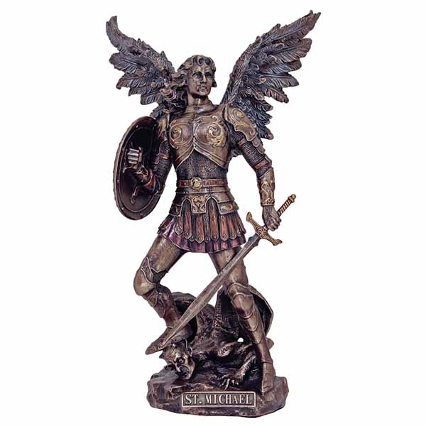 Archangel Michael Veronese Bronze Statue 9" SR76311 St. Michael Veronese Statue