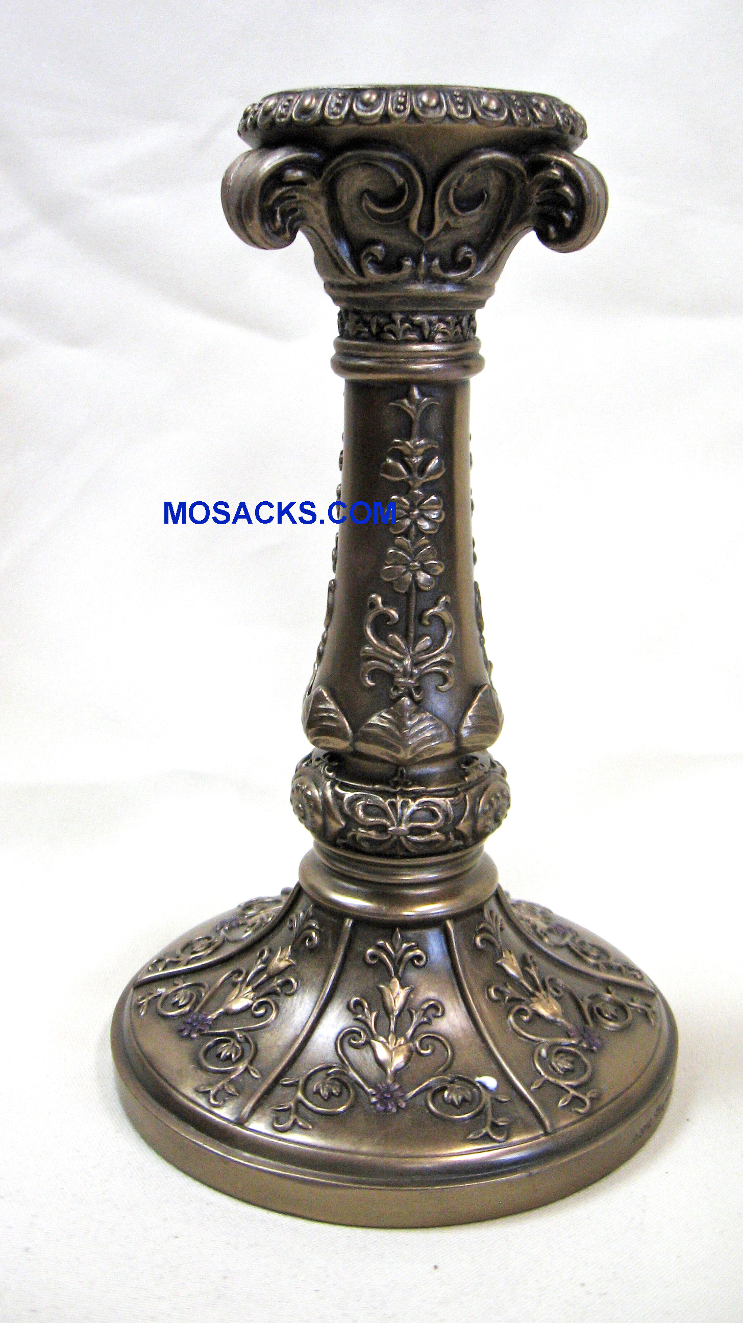 Veronese Bronze Candle Holder 7" high 4.25 wide SR76032 bronze candle stick