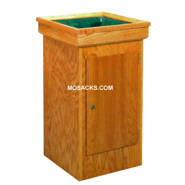 Wooden Deposit Box 18" w x 18" x 32" h 40-1150 Offering Box