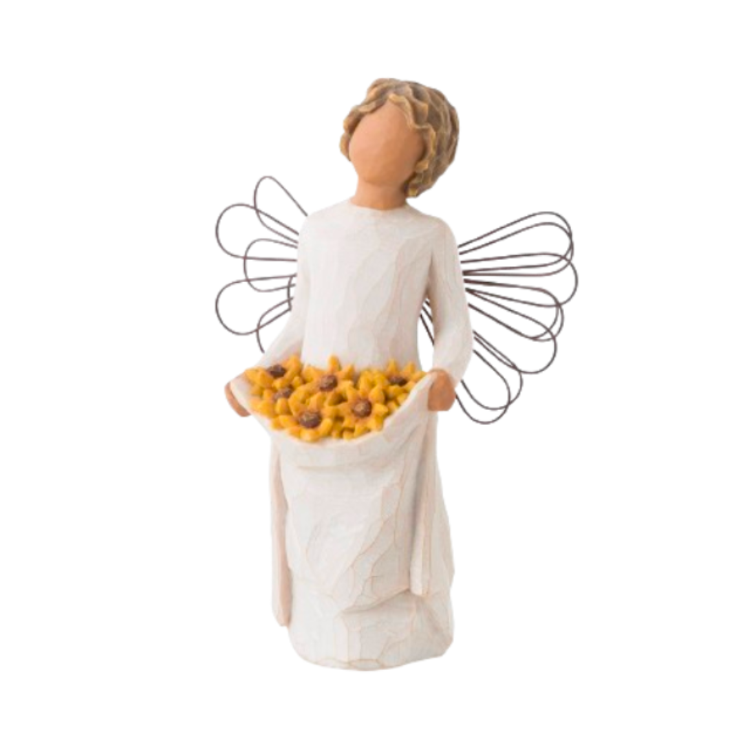 Willow Tree Angels Sunshine Friendship brings the sun..and flowers bloom! 5.5" H 26249 Willow Tree Angel of Friendship