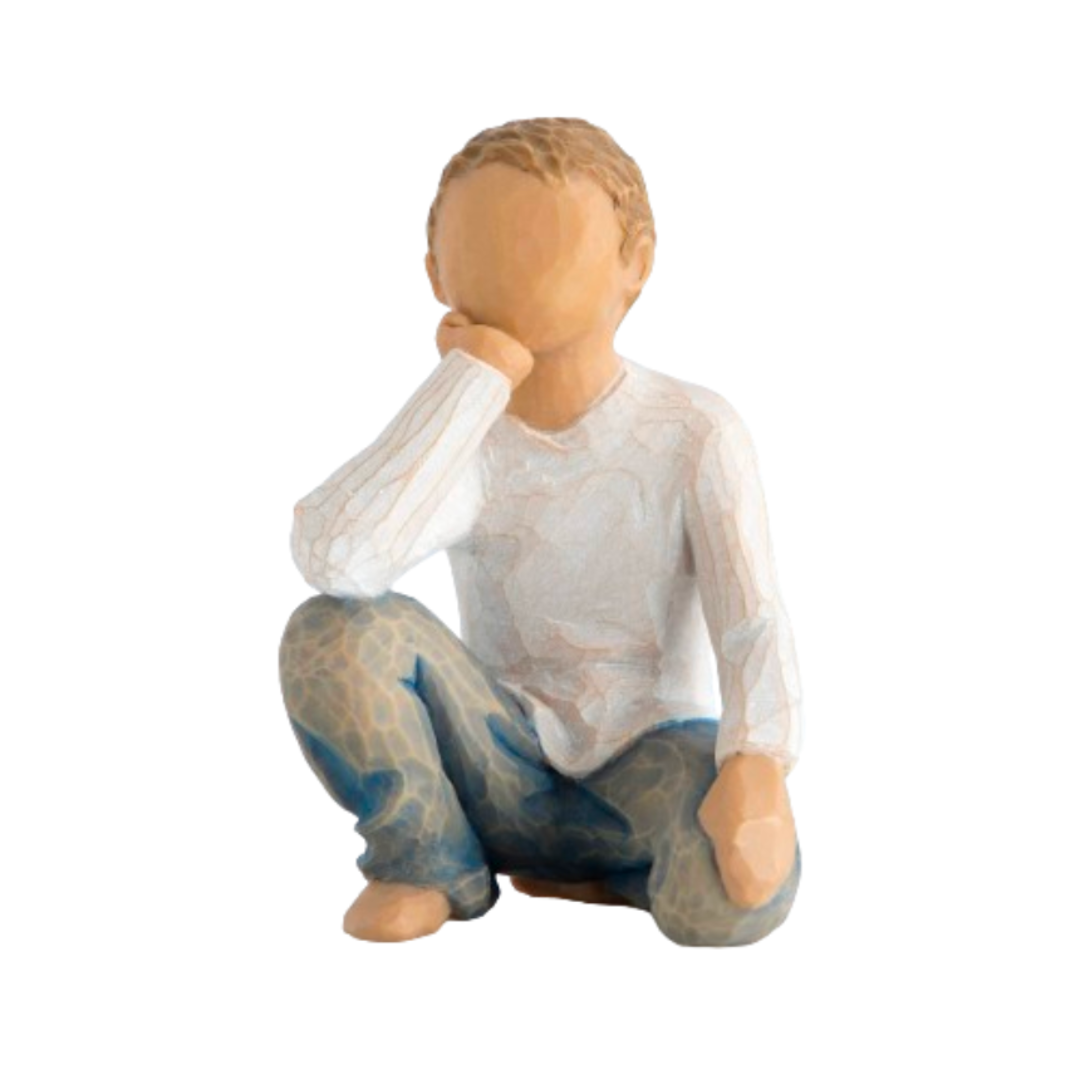Willow Tree Figurine Inquistive Child nurtured by your loving care 3" H 26227