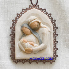 Willow Tree® Holy Family, Metal-edged Ornament 26241