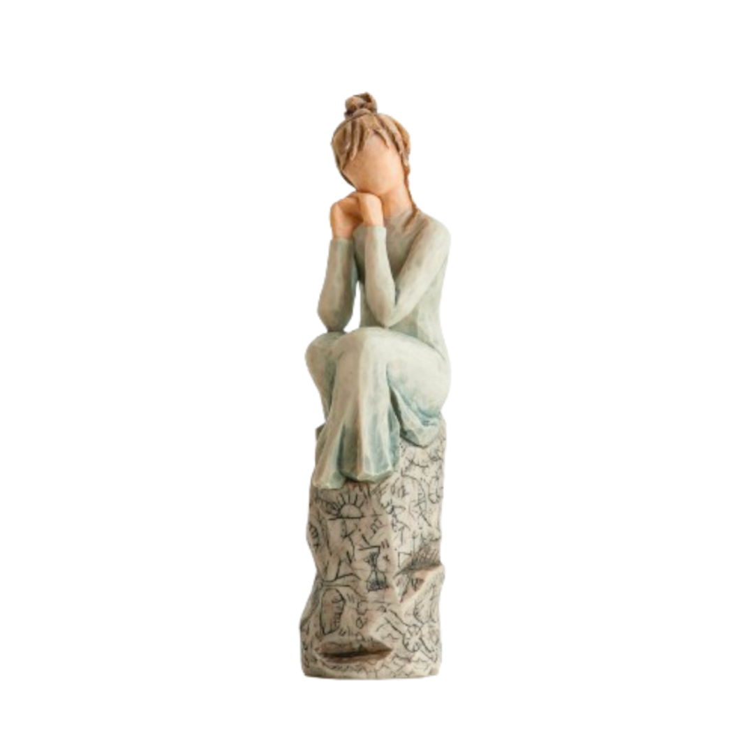 Willow Tree Figurine Patience by Susan Lordi 7" h 27537 with sentiment: Love is patient, love is kind