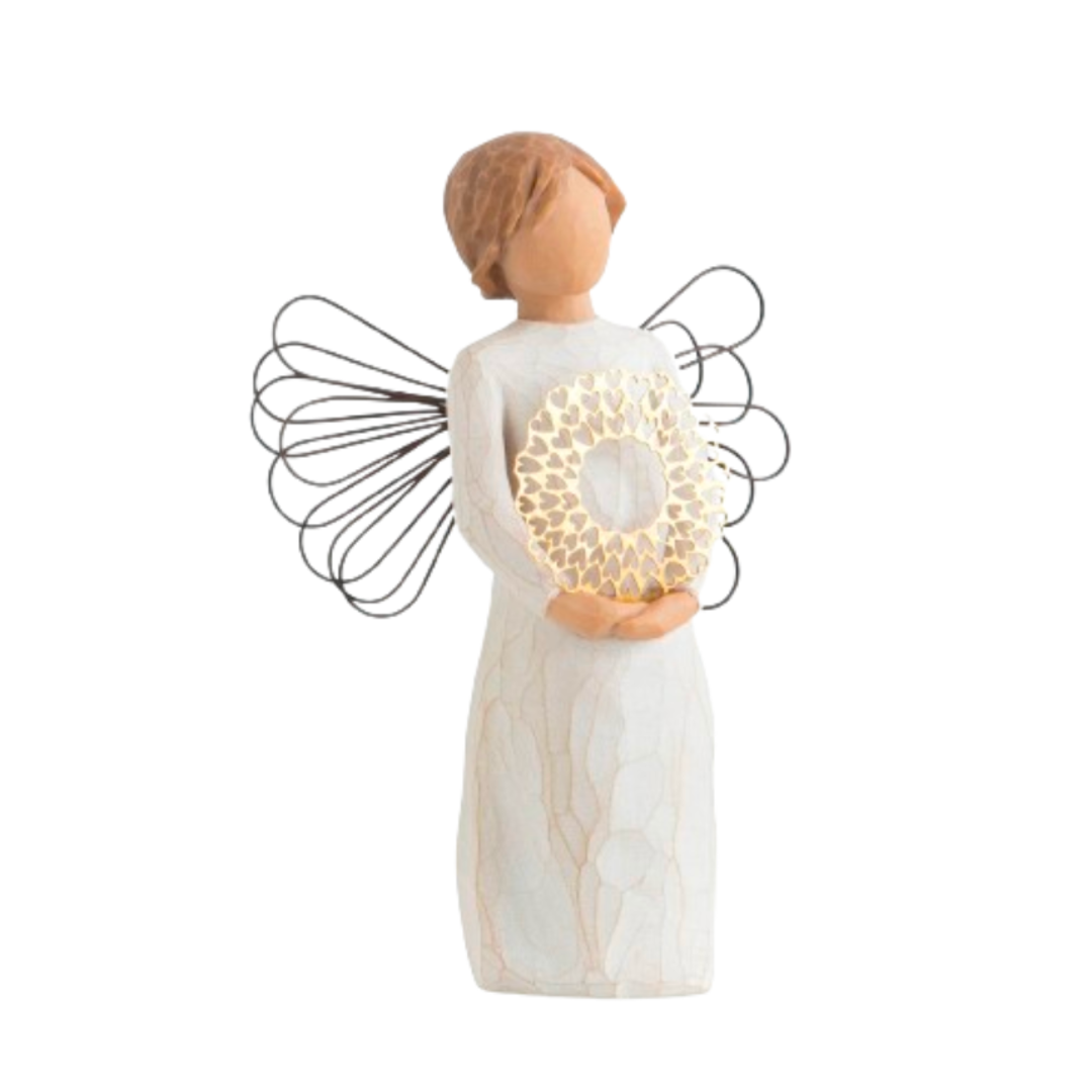 Willow Tree Angel Sweetheart by Susan Lordi 5.5" h 27344 with Sentiment: You have a sweet heart!