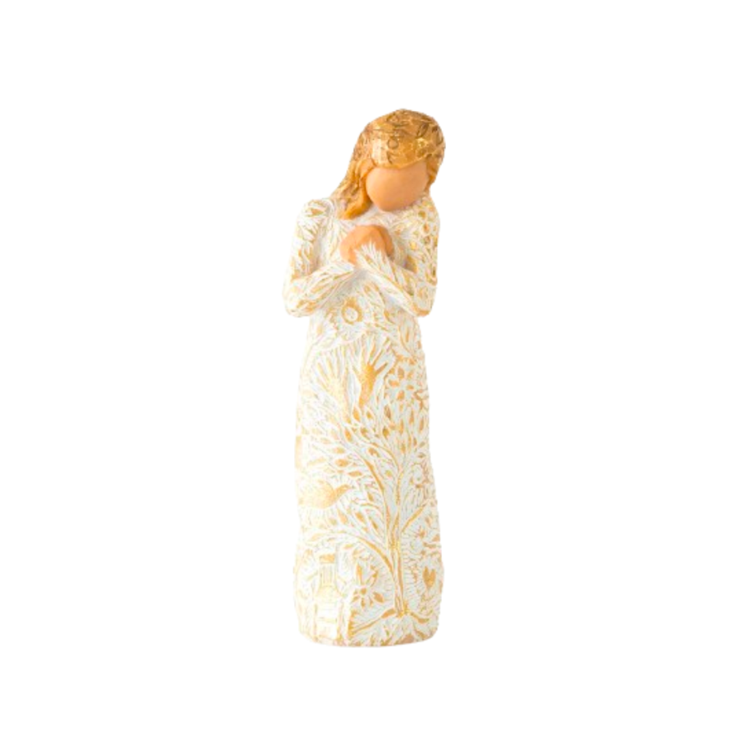 Willow Tree Figurine Tapestry by Susan Lordi 5" h 27536 with Sentiment: A tapestry of memories...beautifully woven, deeply loved