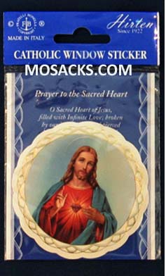 Window Sticker Sacred Heart of Jesus 12-393-101