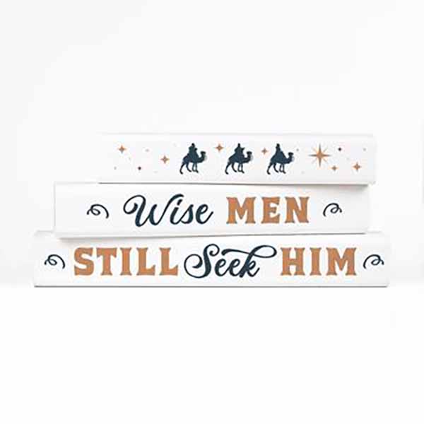 "Wise Men Still Seek Him" Word Block