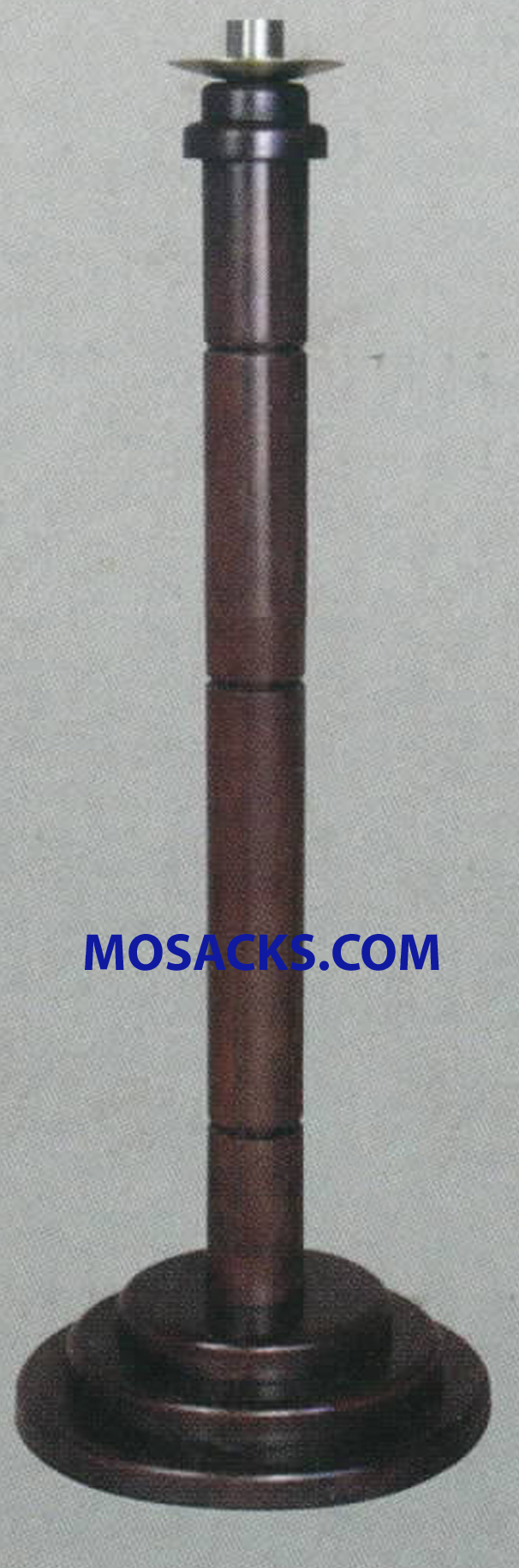 Wood Altar Candle Stick 11"diam x 42"h 40-1135