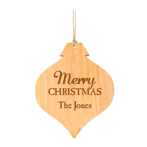 Wood Ornament (Personalized) - ZORN0176
