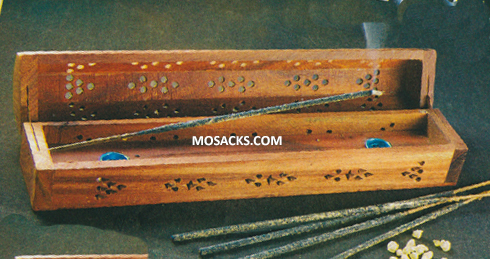 Wooden Incense Burner for Monastery Incense Resin Sticks-610