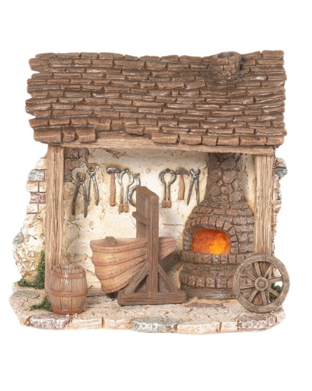 Fontanini 5 Inch Scale LED Lighted Blacksmith Shop