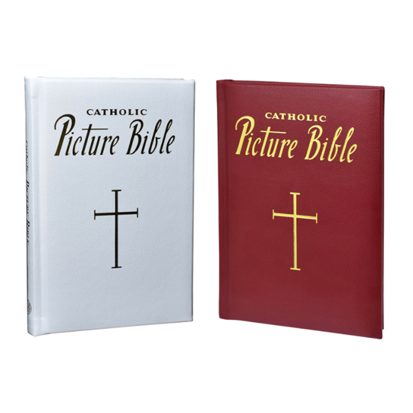 Catholic Picture Bible: Catholic Book (Maroon or White)