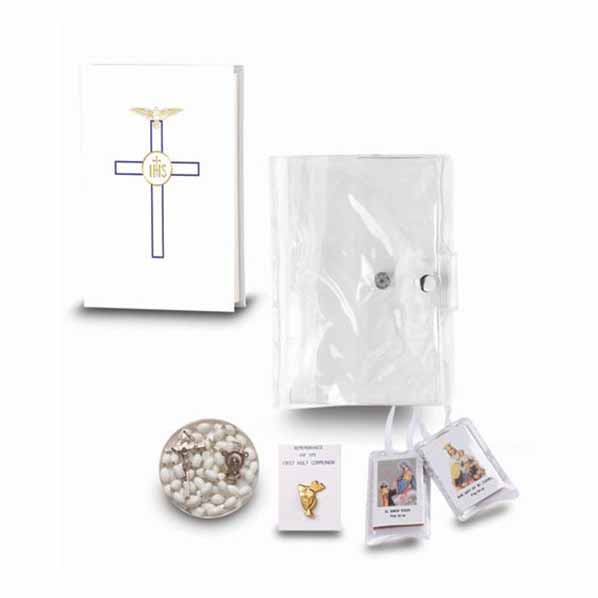 Communion 5 Pc Blessed Trinity Gift Set Girl White 12-5610