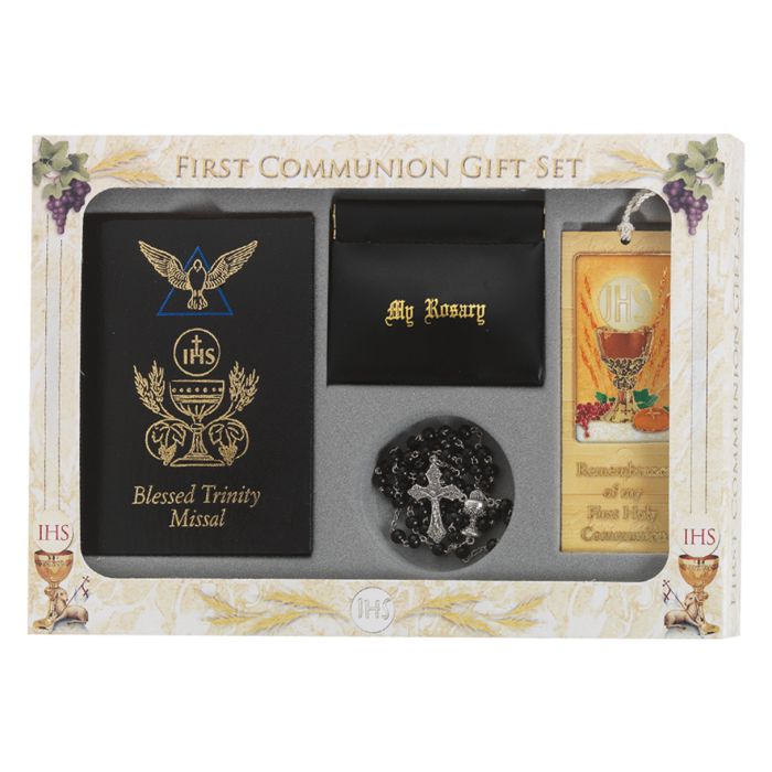 Communion 6 Pc Blessed Trinity Deluxe Gift Set Boy 12-5217
