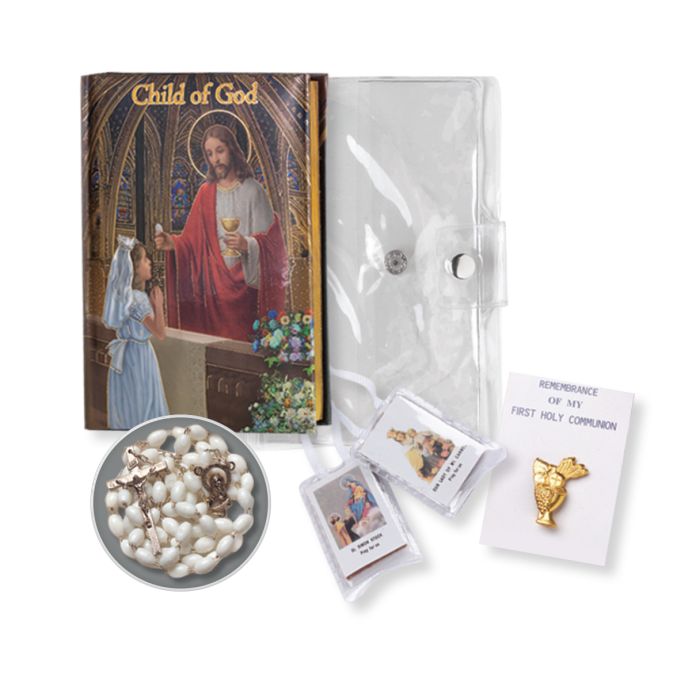 First Holy Communion Child of God Missal Set Communion Child Of God 5 Piece Gift Set Girl 12-5670
