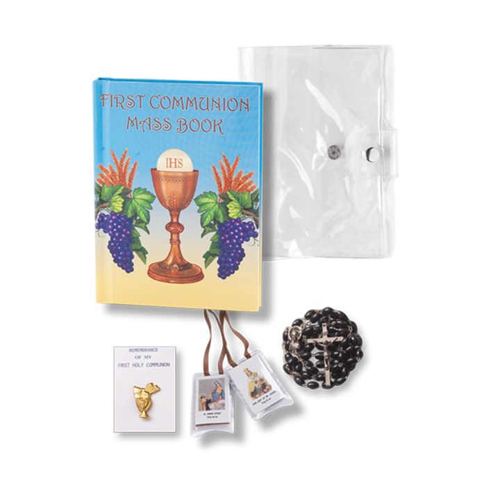 Communion Economy Chalice 5 Piece First Communion Missal Set 12-5667