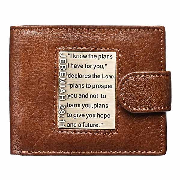 JEREMIAH 29:11 I Know the Plans I Have For You Leather Wallet