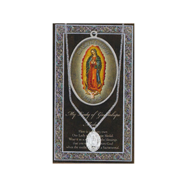 Our Lady of Guadalupe Pewter Medal 1-1/16" H