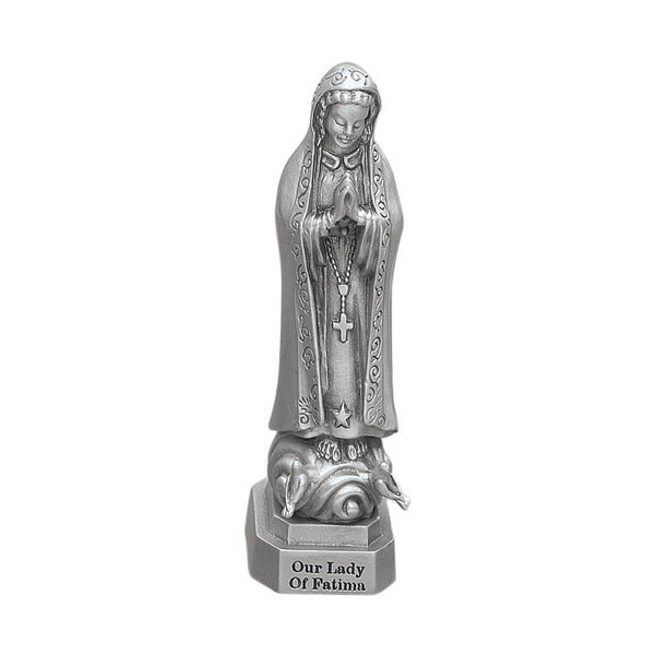 Pewter Statue Our Lady Of Fatima