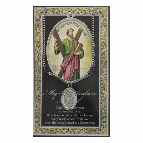 St. Andrew Pewter Medal 1-1/16" h 950-404