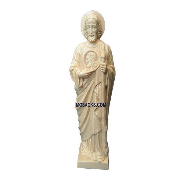 Plastic St. Jude Plastic Religious Statue 6" Tan