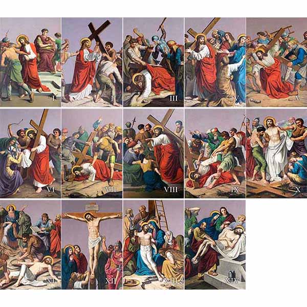 St. Peter Stations of the Cross 6" x 9" Full Color Plates 