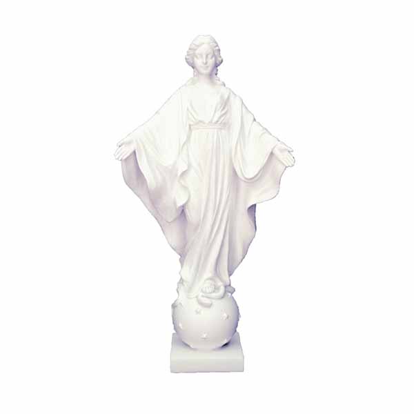 Our Lady Of Smiles white statue