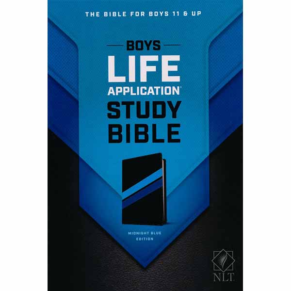 Tyndale Boys Life Application Study Bible Tutone Midnight Blue