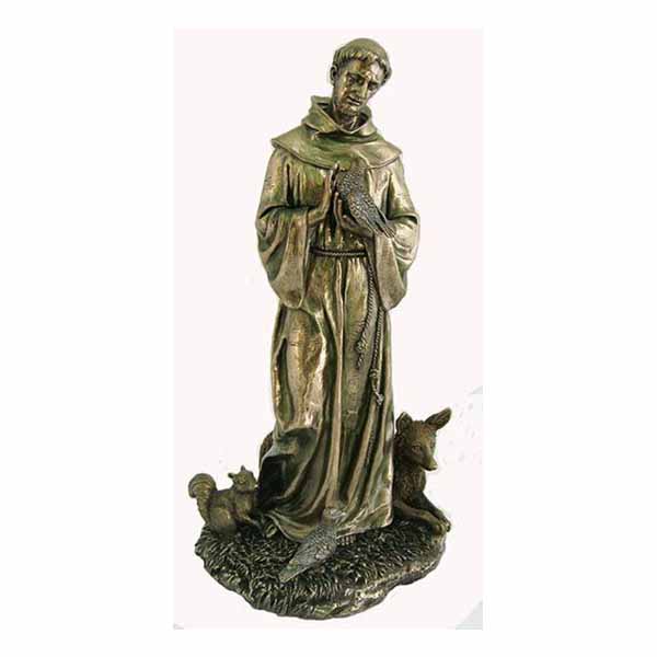 St. Francis of Assisi Veronese Bronze Statue, SR-75047