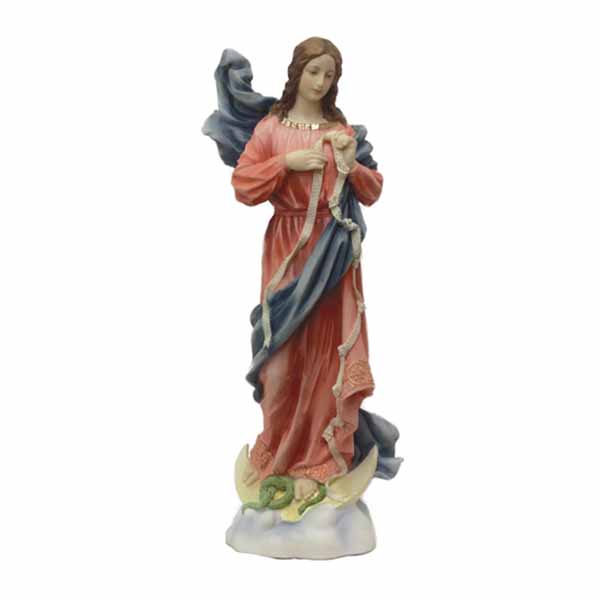Our Lady Undoer of Knots Veronese handpainted color statue 12" SR76428C Our Lady Untier of Knots