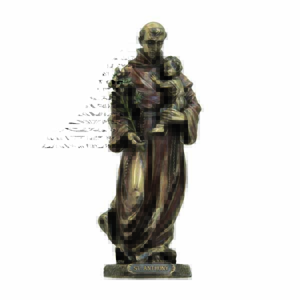 Saint Anthony with Child Veronese Bronze Statue 8" SR76103
