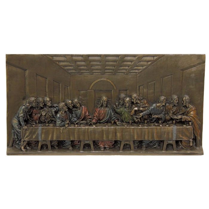 Veronese Bronze Last Supper Plaque 14x7x1" SR75898