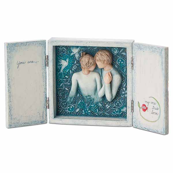 Willow Tree Duet Our Love Song Triptych: 4.75" Square