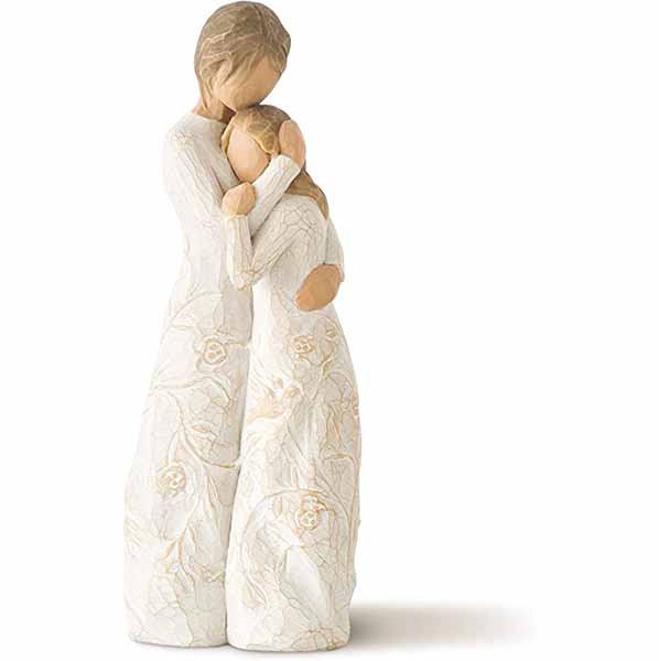 Willow Tree Figurine, Close to me: Apart or together, always close to me, 8" High 26222. This is a Willow Tree figure of a mother and daughter holding each other 26222 FREE SHIPPING WITH $100. ORDERS