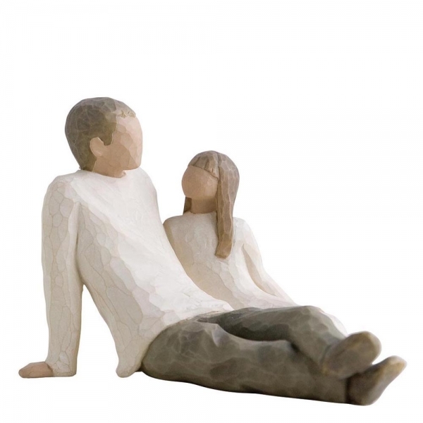 Willow Tree Figurine, Father and Daughter, 5"H 26031
