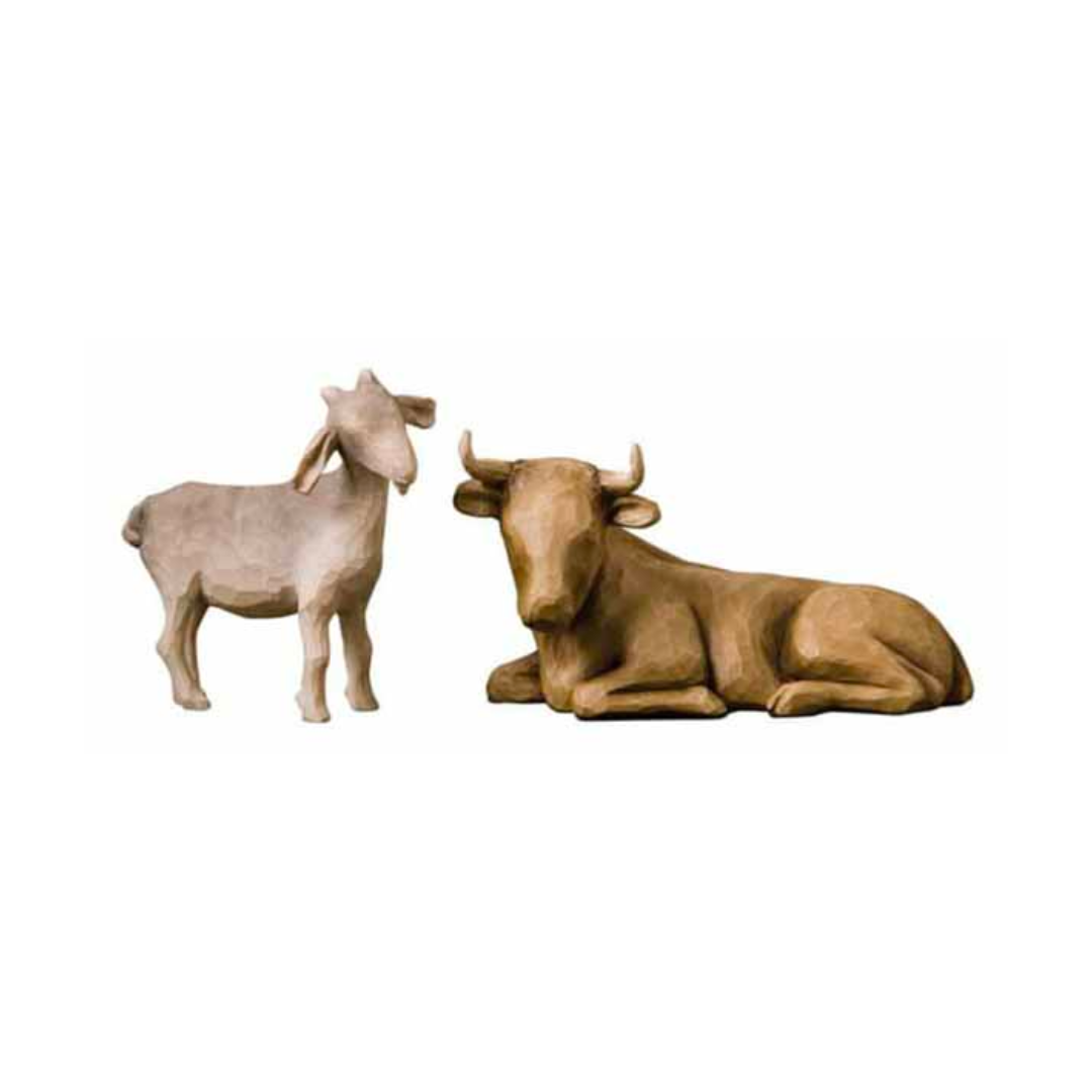 Willow Tree® Nativity: Ox & Goat Set