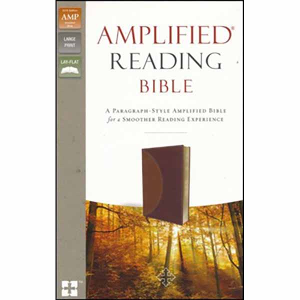 Zondervan Amplified Reading Bible, Imitation Leather, Brown: A Paragraph-Style Amplified Bible for a Smoother Reading Experience 9780310450221